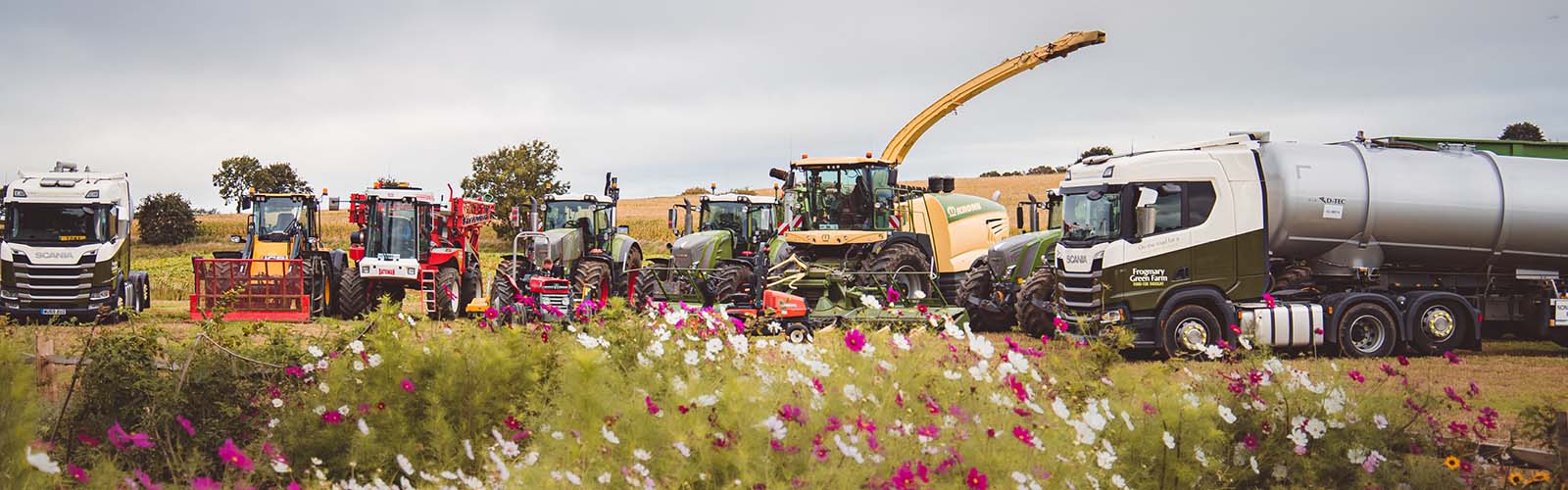 Tractors at Frogmary Green Farm